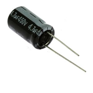 Elektrolytický kondenzátor radiální E 4.7uF/450V 10x18 RM5 85°C Jamicon SKR4R7M2WG18M