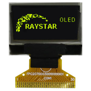 Grafický OLED displej Raystar RET012864CYNP3N00000